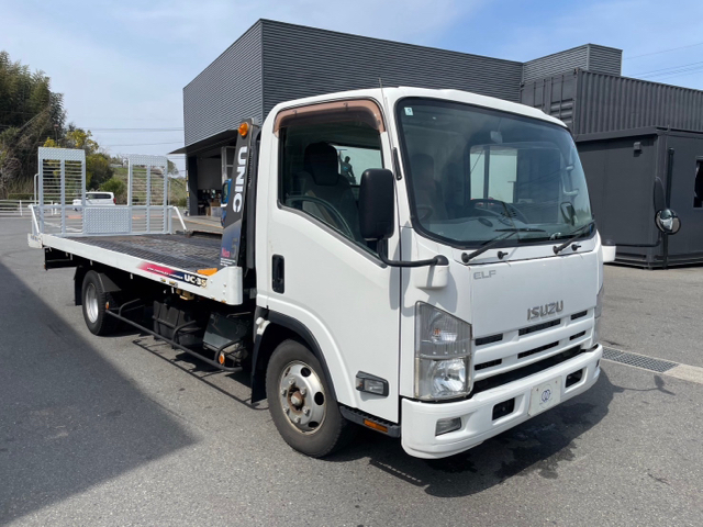 いすゞ　エルフ　キャリアカー　車両運搬車